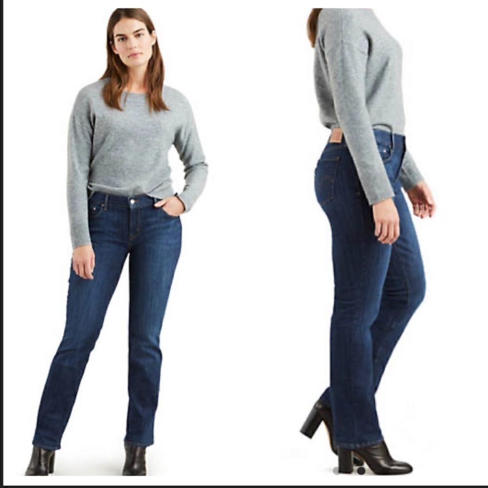 Levi's 505 Noveau Low Straight Jeans Size 14